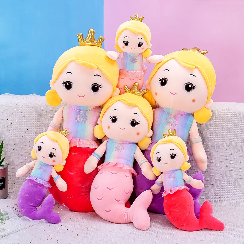 Корона русалки для маленьких девочек плюшевая игрушка кукла подарок на день