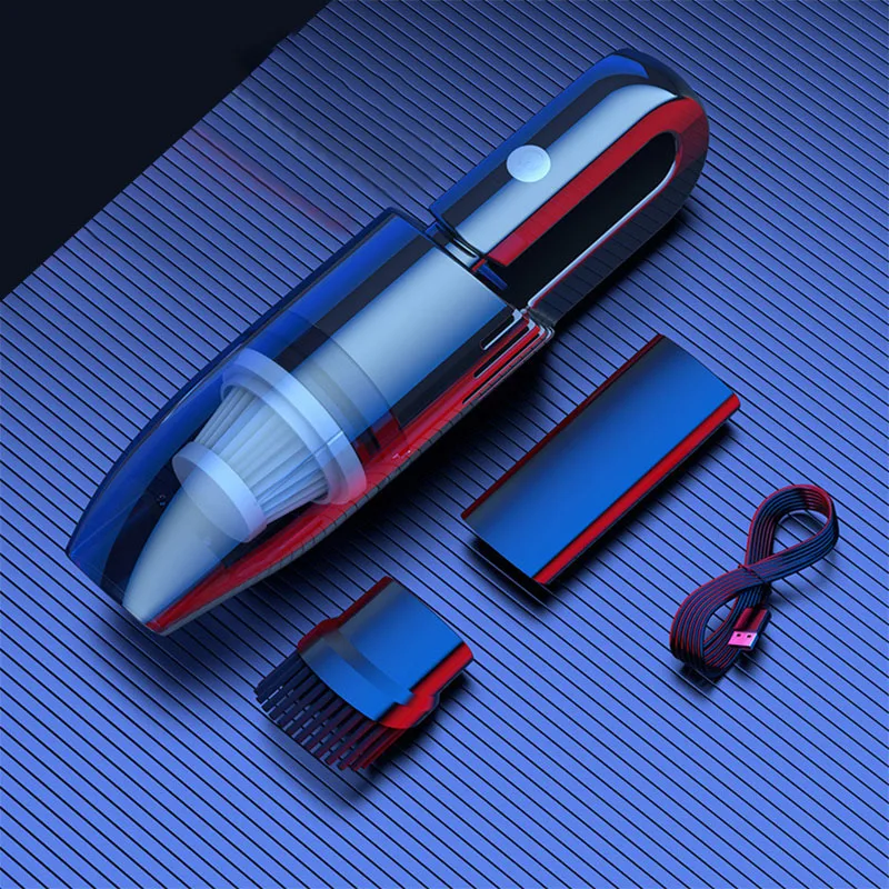 

12V Car Vacuum Cleaner Wireless Charging for Car for Home Use Double Purpose Cars Small High Powerful Mini for Strong Suction