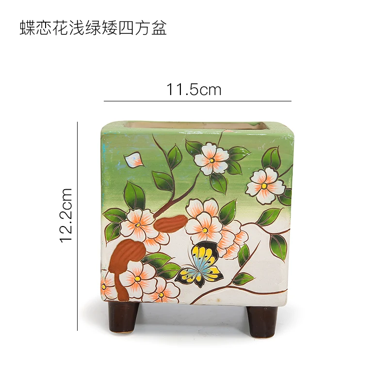 Многоярусный цветочный горшок ручная роспись керамический креативный