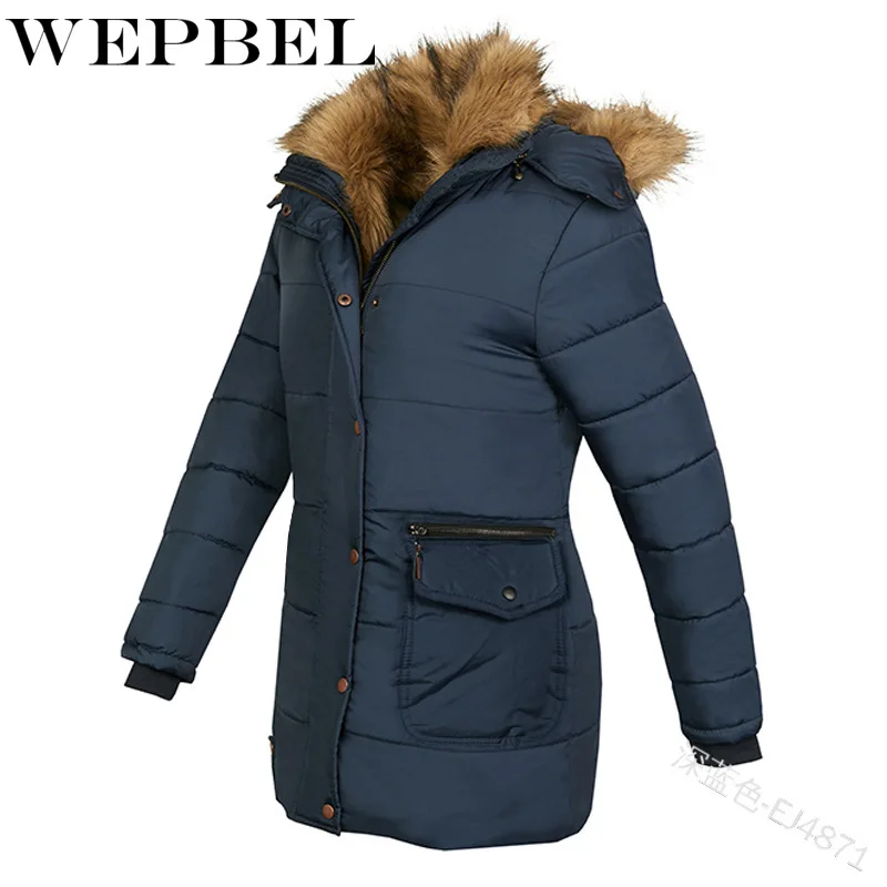 

Women Winter Wool Liner Parkas Warm Mid-Long Jackets Hooded Parka Fur Inside Coat Thick Hooded Jacket Female Outerwear Plus size