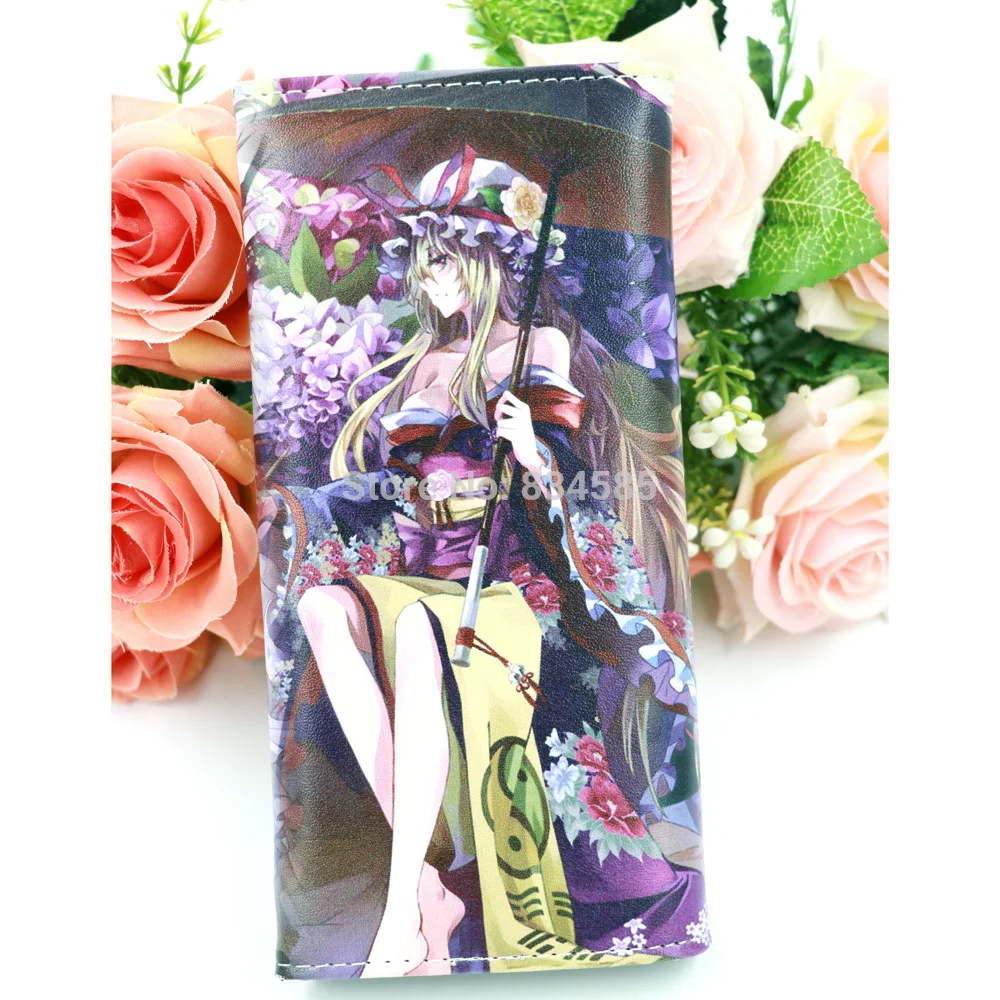 Аниме Кошелек из искусственной кожи TouHou Project с внутренним карманом на молнии