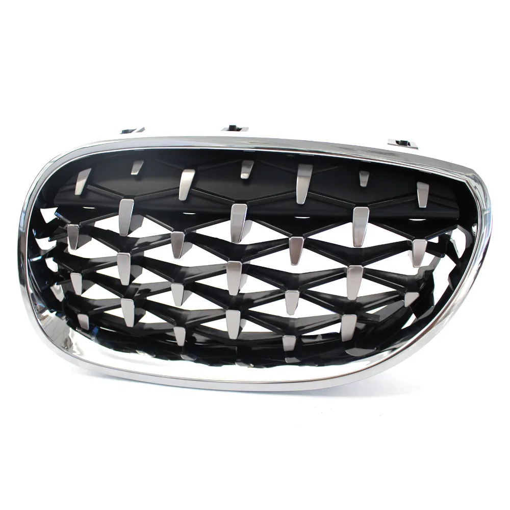 1 пара Хромированная передняя решетка колпак для BMW 5 Series E60 Sedan E61 Touring M5 2004 2005 2006 2007