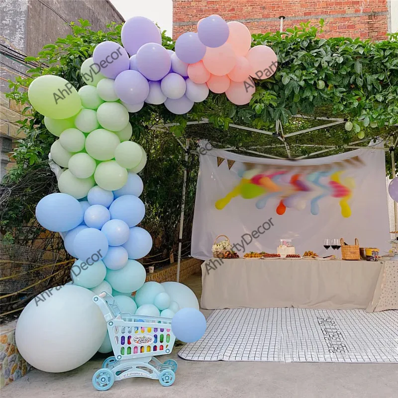 

Baby Shower Girl Birthday Balloons Garland Arch Kit Pastel Pink Blue Globos Birthday Wedding Party Decoration Balloons Supplies
