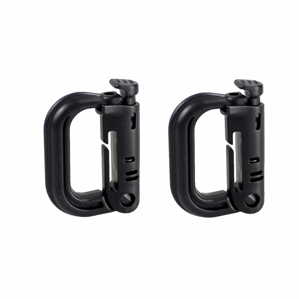 BKX2 Карабин армейский D-ring Clip Molle лямки Пластиковый Рюкзак Пряжка защелкивающийся замок Grimlock Camp Hike горный подъем открытый - Цвет: BKX2