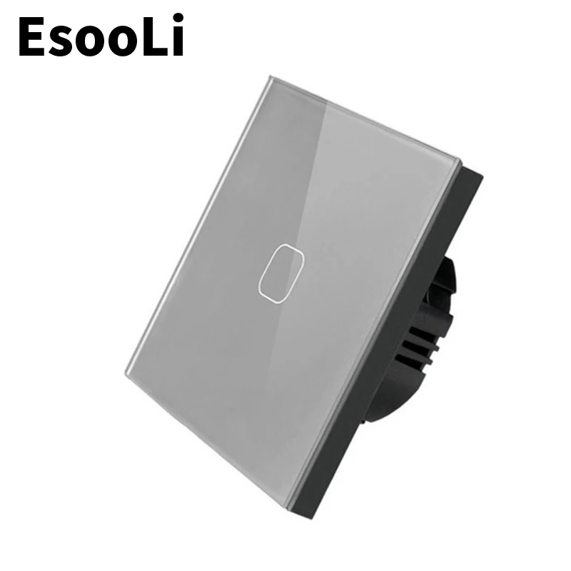 EsooLi роскошный настенный сенсорный выключатель Сенсор EU/UK Стандартный светильник