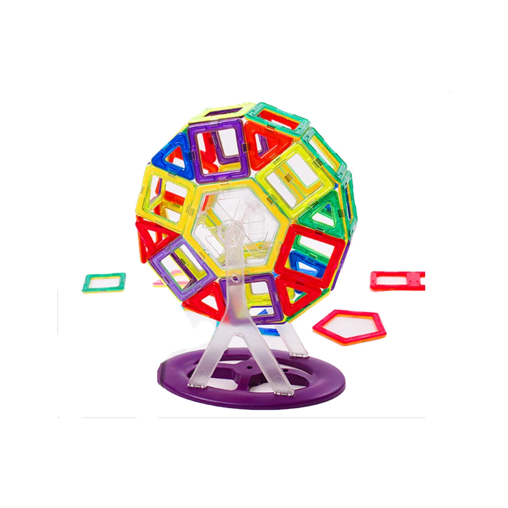 68 шт. магнитный Строительный набор магнитные строительные блоки треугольник