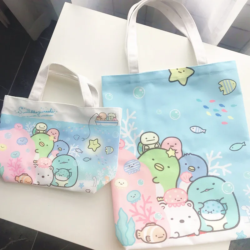 Милая мультяшная портативная маленькая сумка sumikko gurashi экологически чистая для