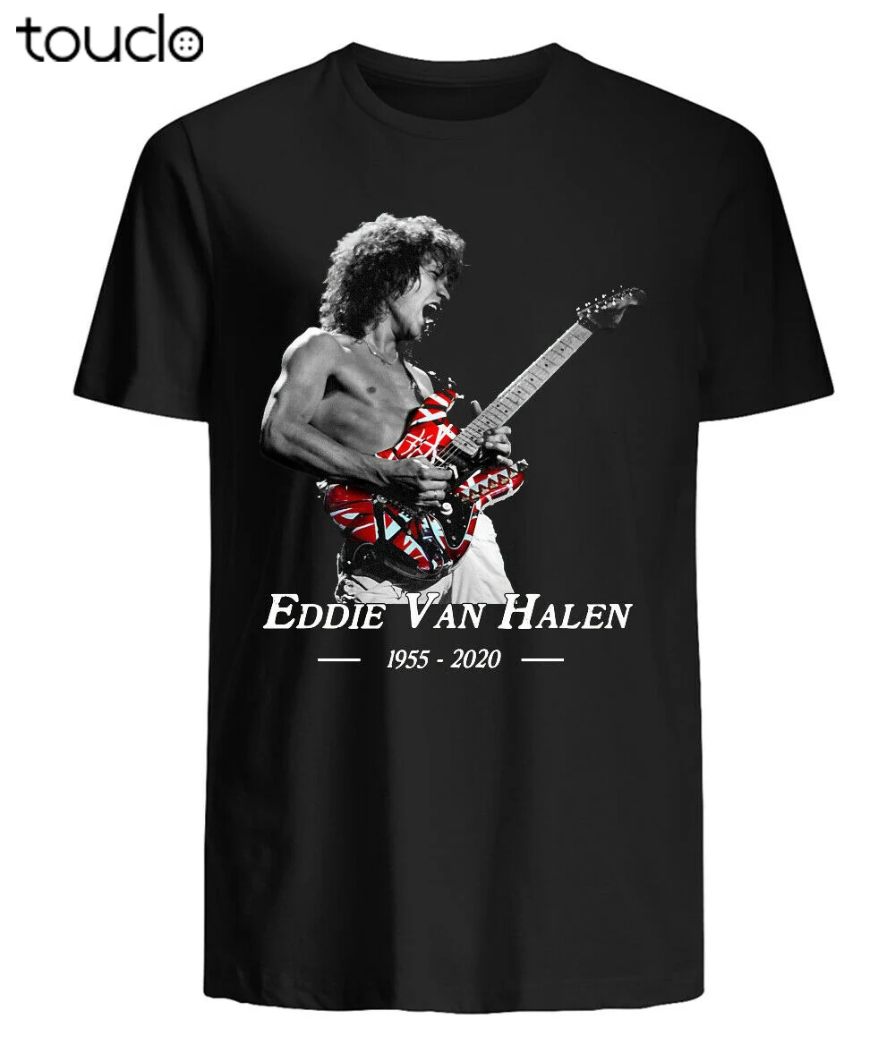Camiseta UNISEX de Eddie Van Halen RIP, talla S-3XL, negra, para Fans