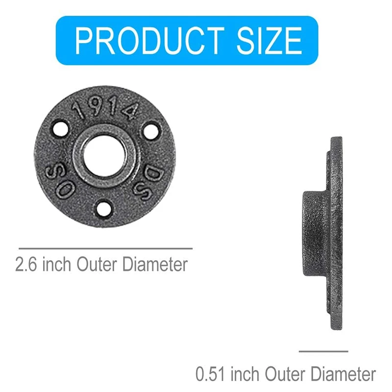 1 дюйм фланец из чугуна промышленные Трубопроводные фланцы для черных труб с