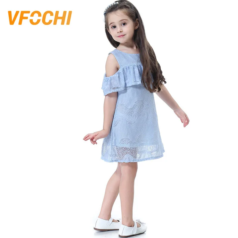 

VFOCHI Clearance! Girls Lace Dress Color Blue Size 4T