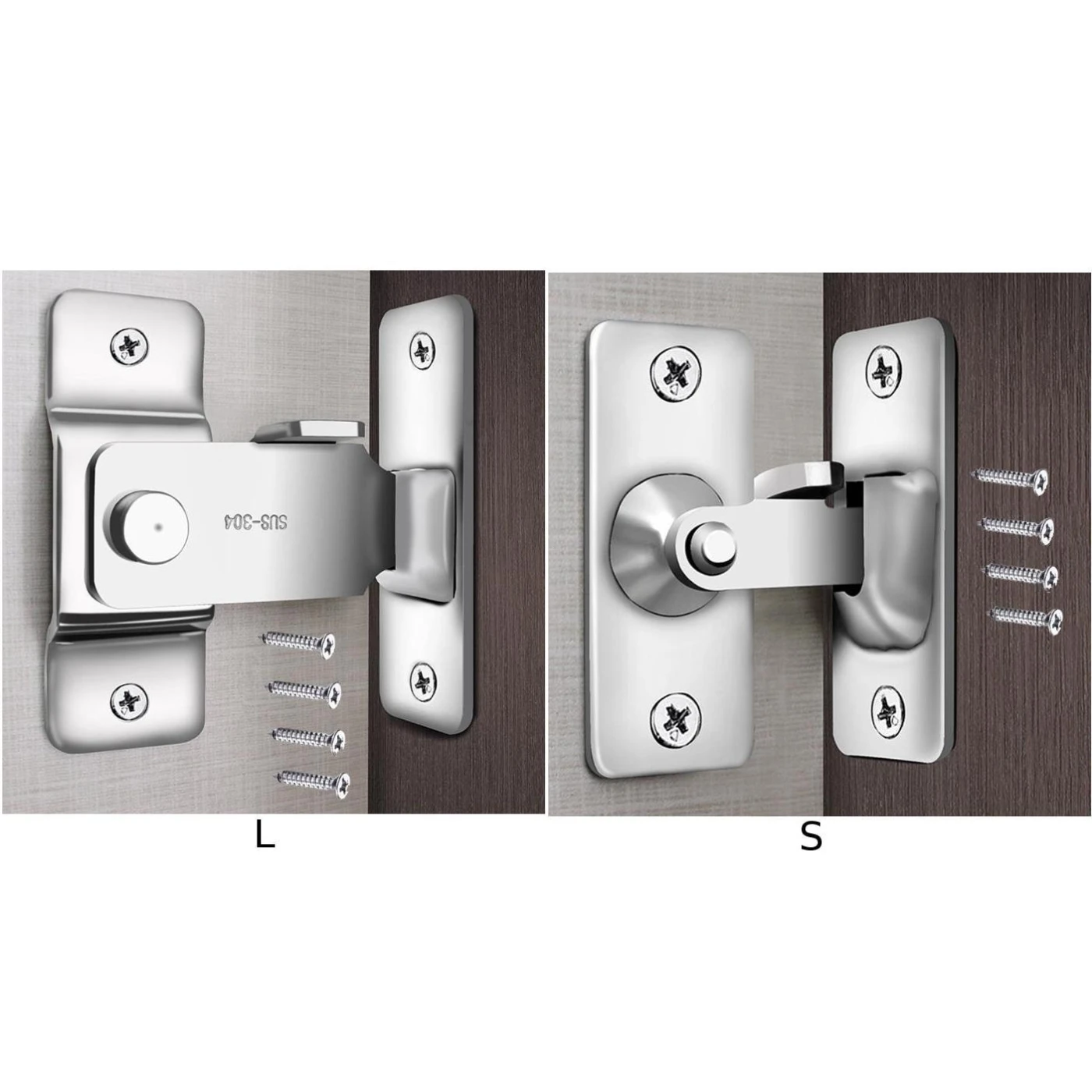 S L 90 градусная Пряжка из нержавеющей стали прямоугольный крюк замок болты для