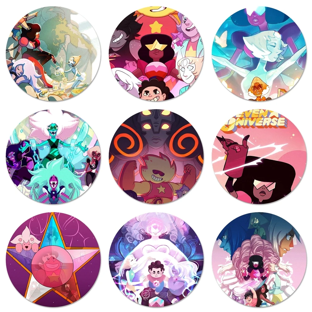 

Cartoon Steven Universe Icons Pins Badge Decoration Brooches Metal Badges For Clothes Backpack Decoration 58mm