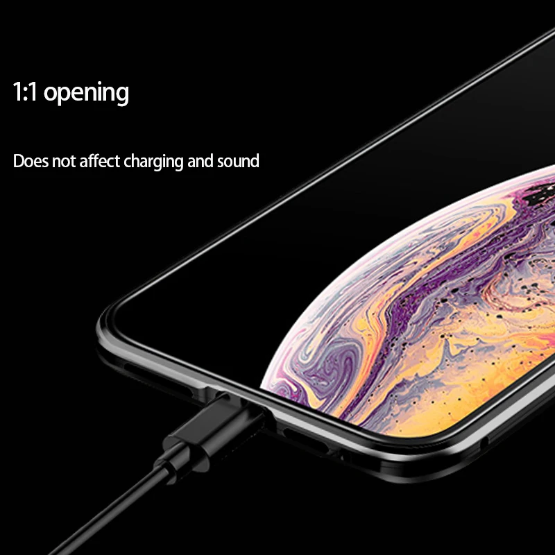 IMIDO металлический магнитный адсорбционный чехол для телефона iPhone 6 7 8P