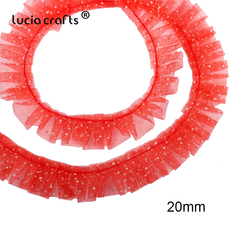 1 ярд атласных лент с принтом в красный горошек из органзы обшивка кружевных