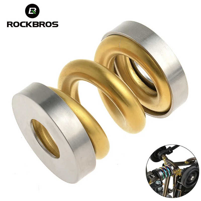 ROCKBROS, велосипедный Бромптон, амортизатор, титановый сплав, пружина, задний амортизатор для горного велосипеда, часть для велосипеда Brompton, 4 цвета
