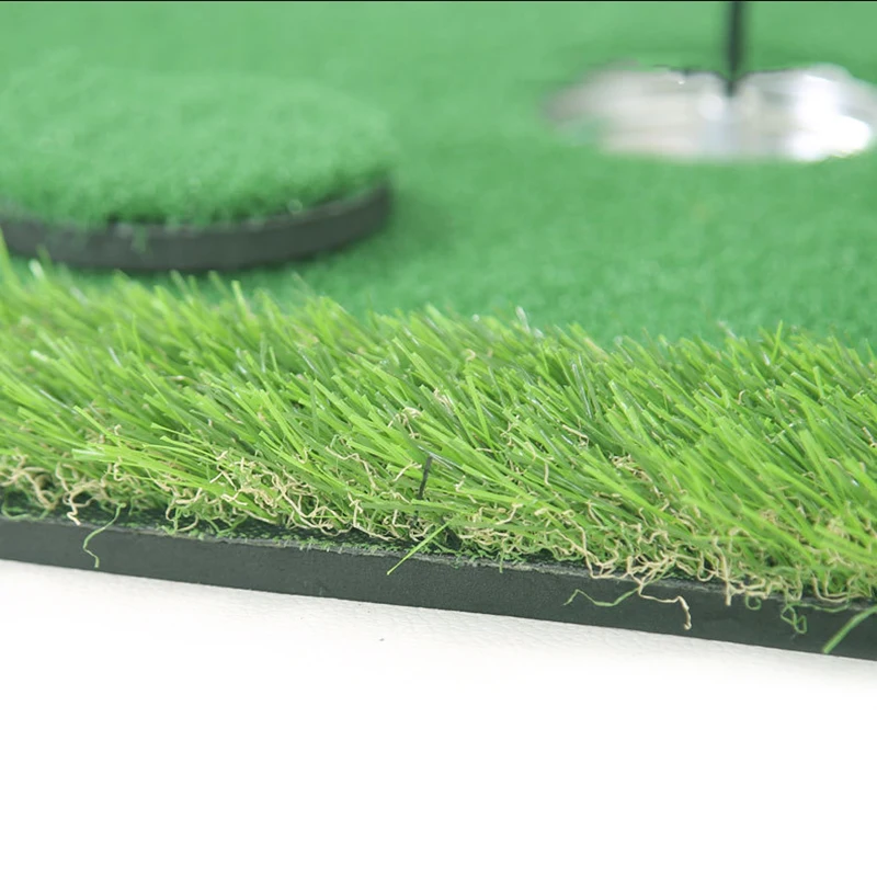 Satin Al Yüzen Golf Vuruş Yeşil Set 6 Golf Topları Golf Delik Kupası Golf Topluğu Ve Mat Ve Bayrak Uygulama 90x60cm CMG7