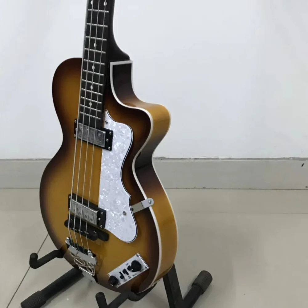 Hofner HCT 5002 Клубная бас-гитара золотистого цвета скрипка низкая цена 4 струны Sunburst Bass