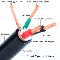 hifi occ single crystal copper 10awg best perfprmance ac power cord audio power cord wire cable hifi power cable