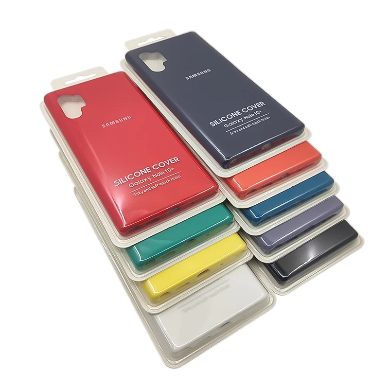 Samsung Note 10 Plus чехол шелковистый мягкий жидкий силиконовый Оригинальный Стильный