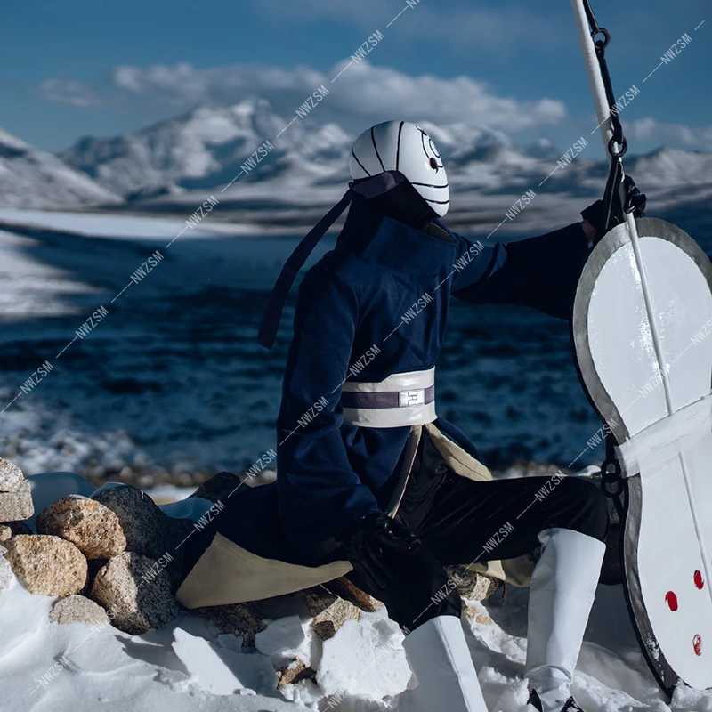 Учиха Obito Косплей-костюм Akatsuki cos костюм маска группа вентилятор Аниме Косплей Для