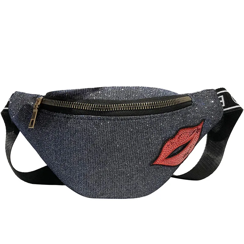 7 Waist pack JZYZQBX Женская поясная сумка с блестками, поясная сумка, сумка формы «банан», мини поясная сумка, Женская поясная сумка, нагрудная сумка - Цвет: 7 Waist pack