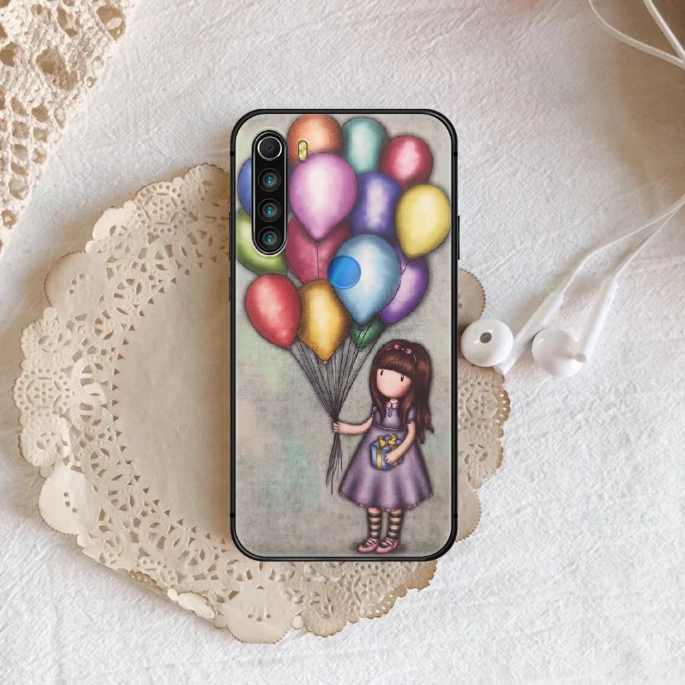 

Cartoon Santoro Gorjuss girl Phone Case For XIAOMI Redmi Note 5 7 8 T 9 6A 7A 8A 9S K 20 30 Pro black Shell Painting Hoesjes