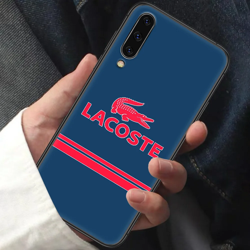 

French Luxury Brands LACOETE Phone Case For Samsung Galaxy A10 A20 A30 E A40 A50 A51 A70 A71 A J 5 6 7 8 2016 2017 2018 black