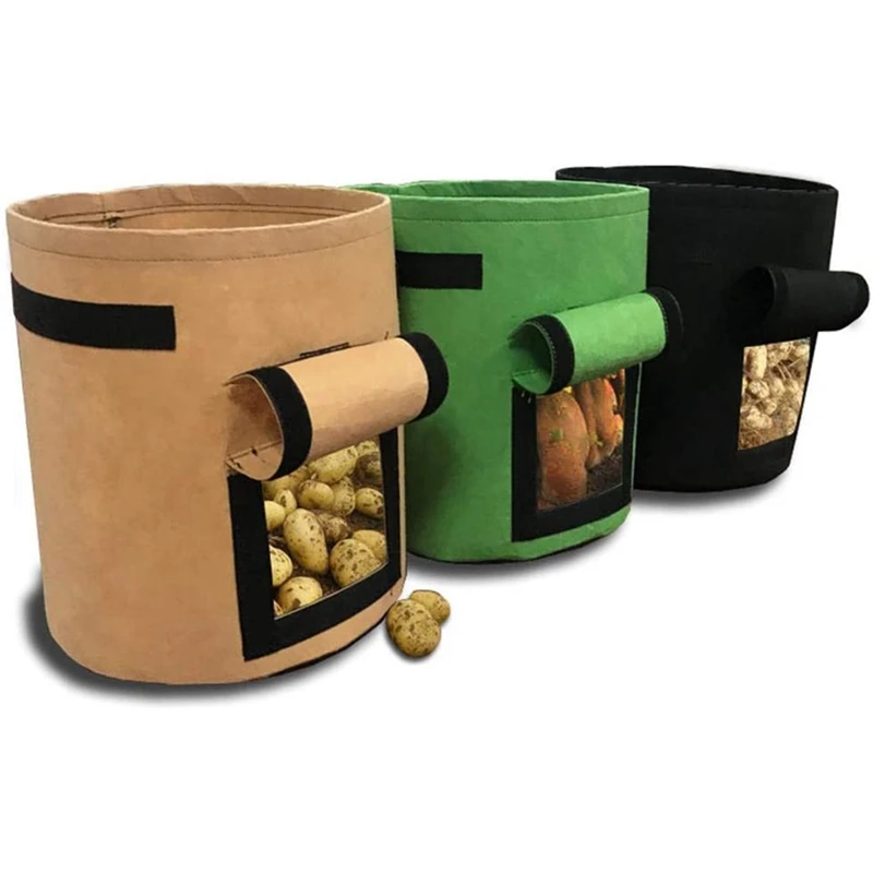 Home Balcony Garden Plant Bag Vegetables Growing Container for Potato Cultivation Grow Bags | Дом и сад