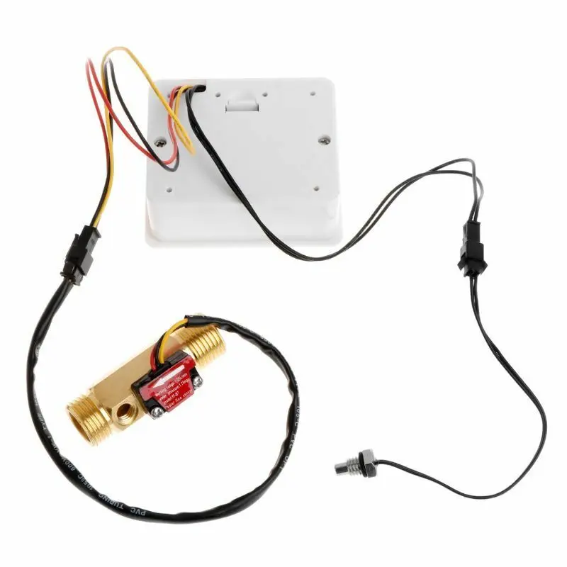 G1/2 расходомер цифровой дисплей Электронный температурный измеритель