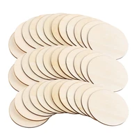 203040pcs 100mm wooden pieces slices wood round for children diy painted wood chip wedding household decoration board