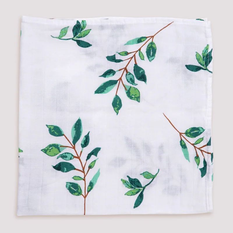 60*60 Bamboo Cotton Baby Bibs Blanket Soft Cartoon Animal Print Newborn scarf Handkerchief Multi-function Wrap Burp Cloths Stuff | Мать и