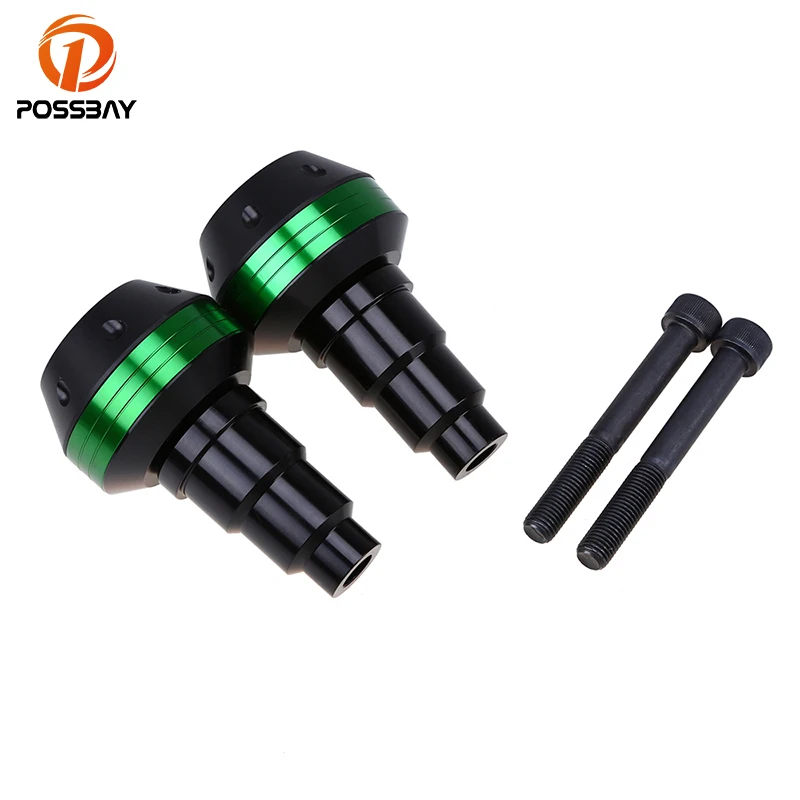 POSSBAY зеленые мотоциклетные противоклейкие слайдеры рамы с ЧПУ защита для Honda CBR600RR