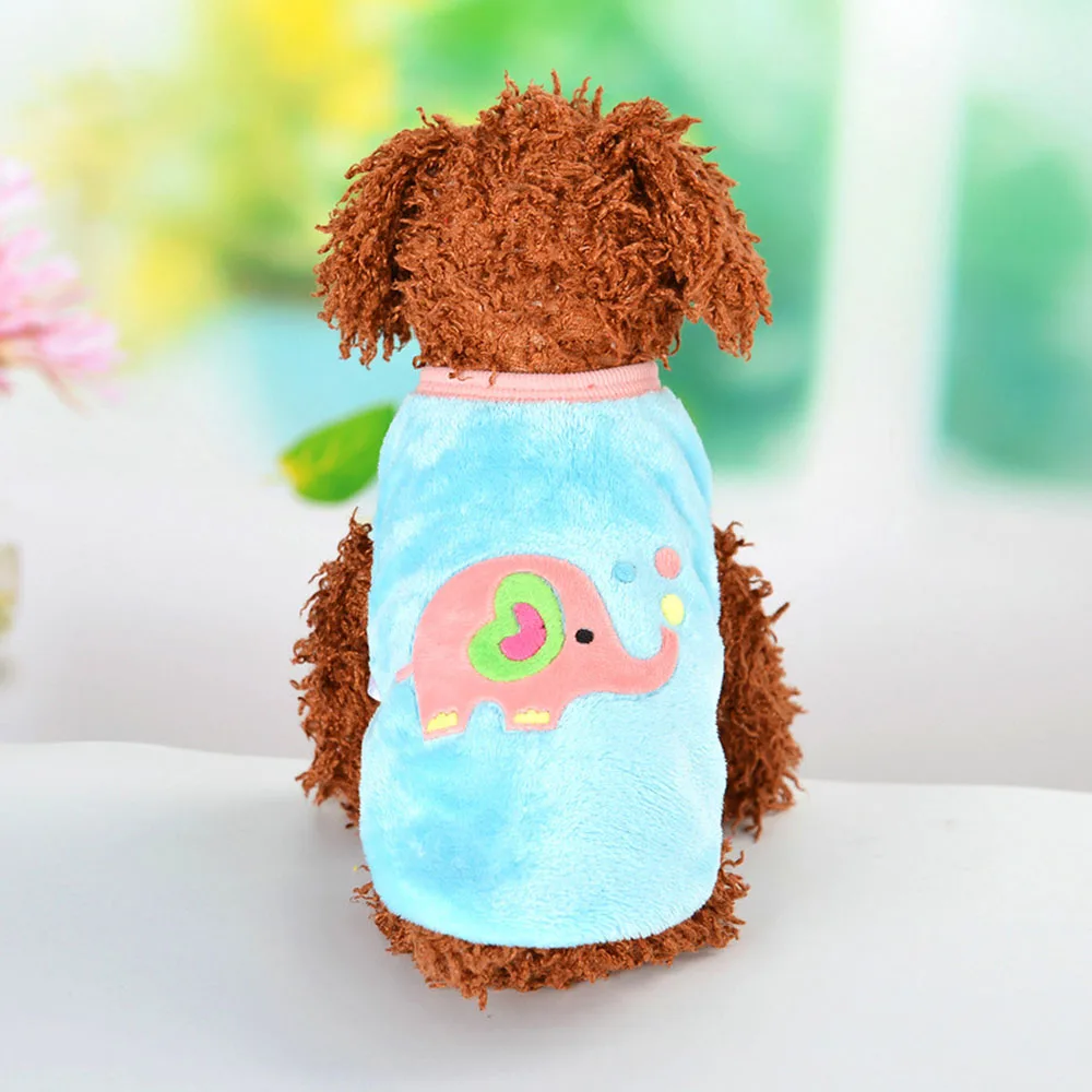 Одежда для домашних животных кошек Зимняя Теплая Флисовая одежда в виде кролика