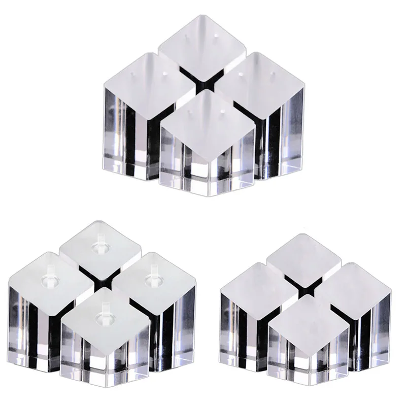 

4Pcs Clear Acrylic Jewelry Holder Photography Props Display Stand