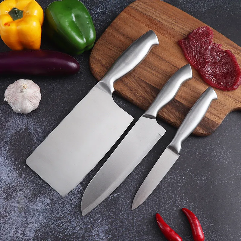 

Набор ножей для нарезки мяса, 3 шт., набор кухонных ножей, нож шеф-повара, японские ножи, Овощечистка, профессиональный нож мясника, охотничий ...