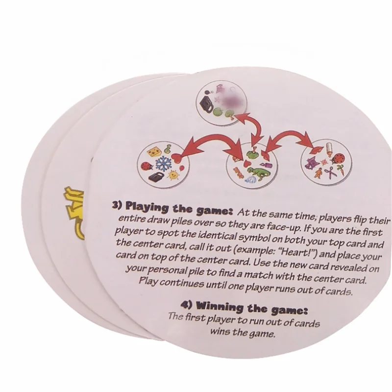 4 типа, карточки с символами, развивающие игрушки с металлической коробкой, английская версия для семейного отдыха, вечерние, настольные игры