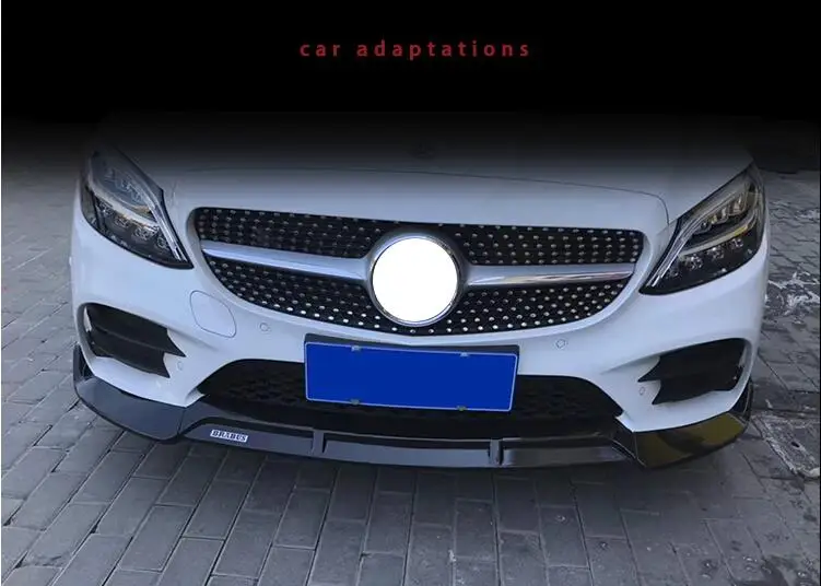 Для Mercedes Benz W206 рассеиватель переднего бампера защитные бамперы для C Class C200 C180
