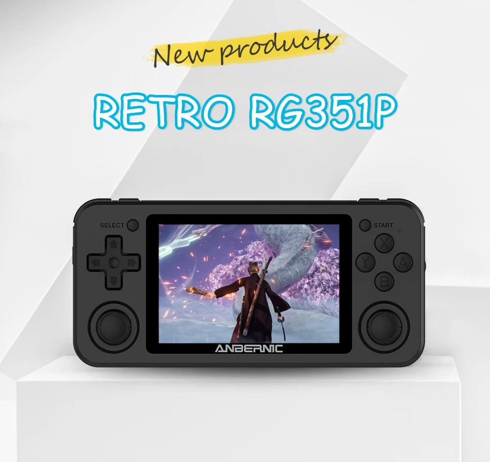 

RG351P Retro Game Console RK3326 64G Open Source System For PSP PS1 DC Video Game Handheld 3.5inch IPS Screen Game Player