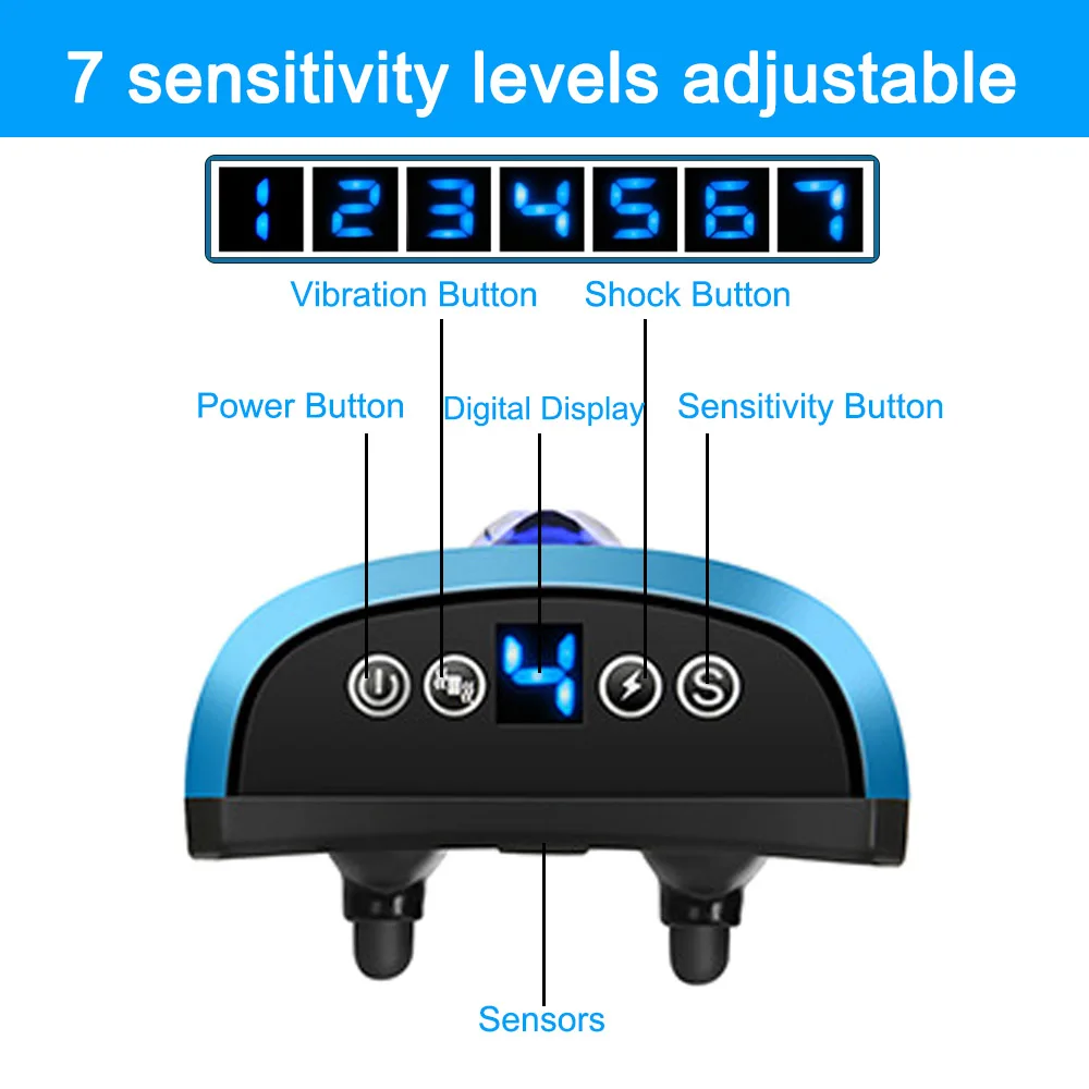 Ошейник для дрессировки собак с электрошоком перезаряжаемый водонепроницаемый