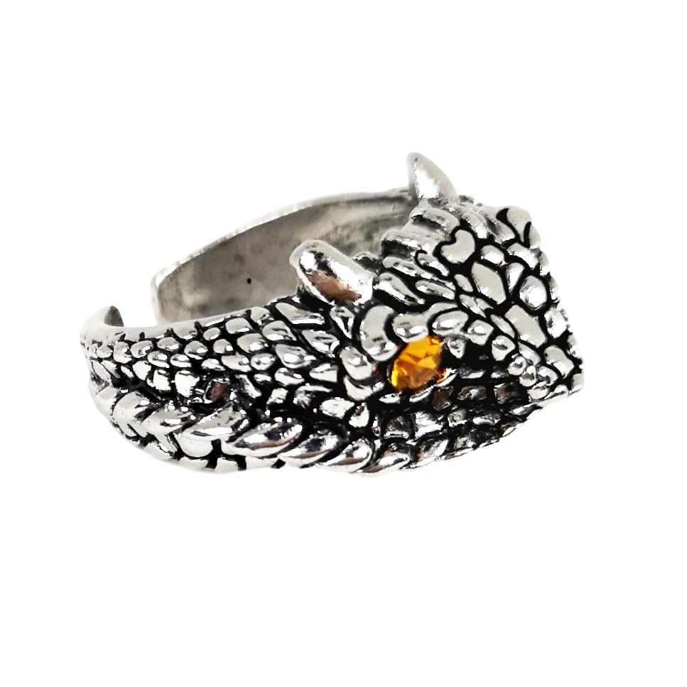 Кольцо для мужчин девушек женщин регулируемое черное кольцо в стиле ретро панк