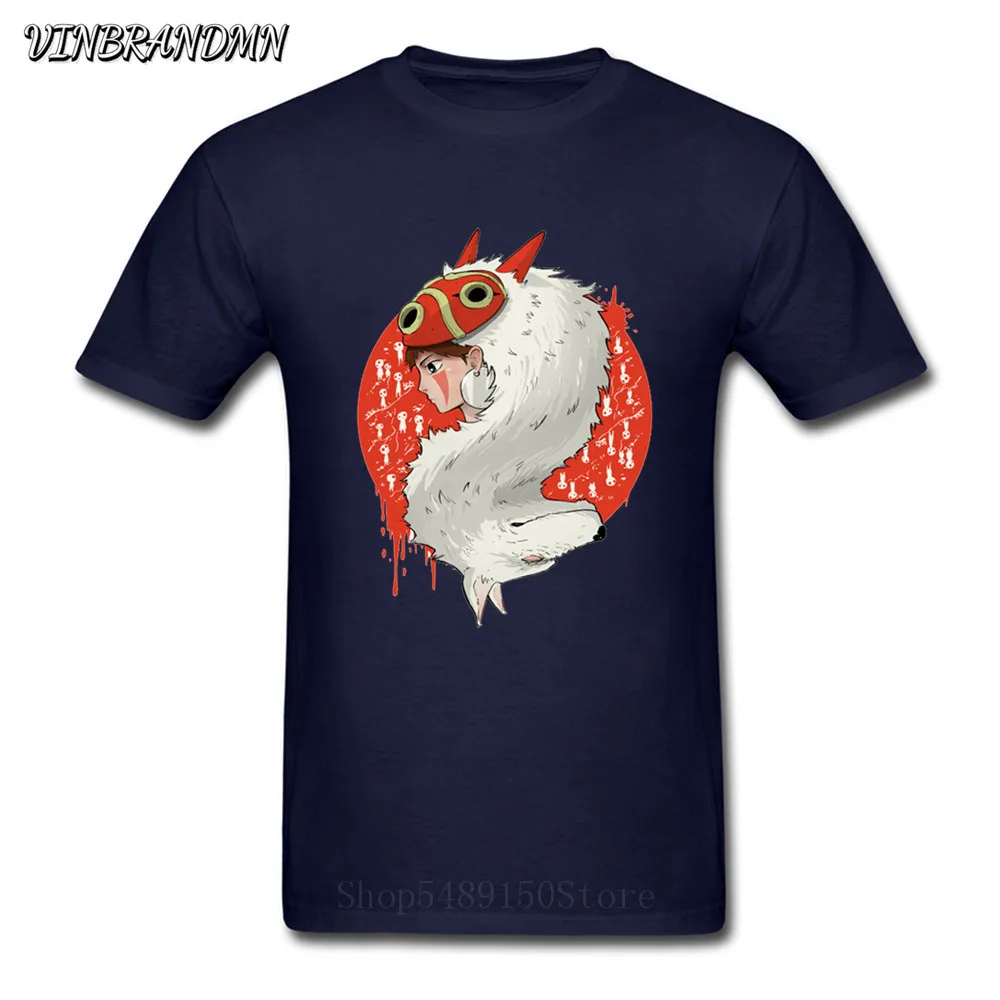 Футболка мужская летняя в японском стиле дизайнерская рубашка с принтом волка