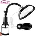 IKOKY Вагина киска насос груди Массаж сосков ручной вакуумный Стимулятор клитора Пуля Вибратор