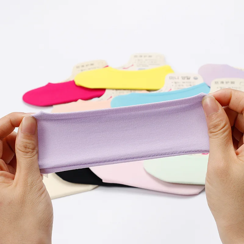 

40Pcs/Lot Candy Color Socks Slippers Children Socks set Summer Thin female Socks Girl 20 pairs chaussette skarpetki damskie 2021