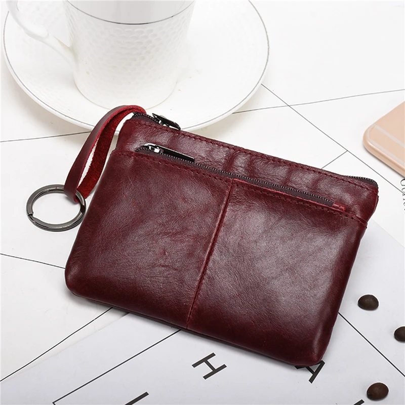 

High Quality Fashion Men Women Retro Zipper Wallets Mini Coin Purse Card Case Men Credit ID Passport Card Wallet Wholesale