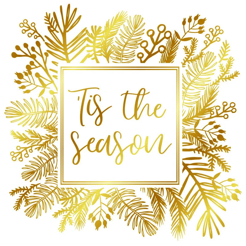 Новое поступление 2020 г. накладка из фольги в форме венка для