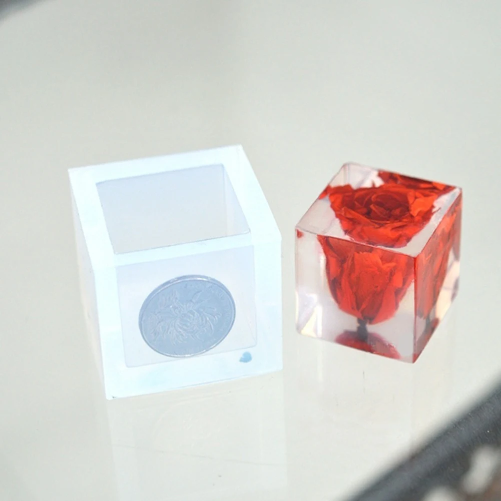 Квадратная форма кубика силиконовая для изготовления ювелирных изделий DIY