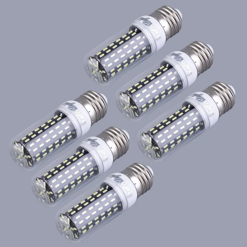 

6 шт., светодиодные лампы E27 12 Вт 96 SMD 4014, 220-240 В, теплый/холодный белый свет