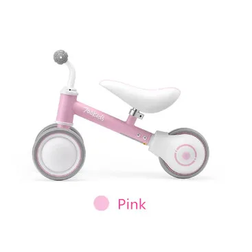 Xiaomi Mijia Дети Детский велосипед с доп. балансом для детей от 1 до 2 лет Old Baby йо-йо машину Non-педаль раздвижные чтобы учиться ходить велосипед Максимальная нагрузка 25 кг при покупке от Youpin - Цвет: Розовый