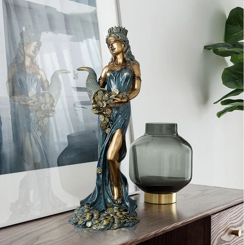 

European Resin Decorative Ornaments Goddess Sculpture Ornaments Opening Gift Ornaments Office Shop Creative Home Decorations