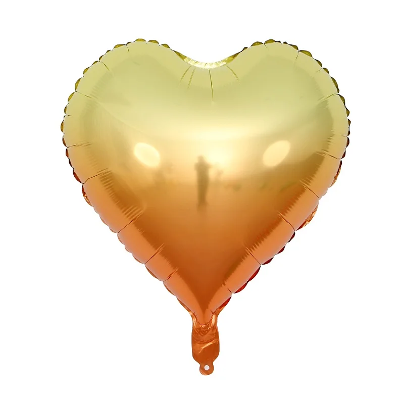 

10pcs 18inch Gradient Colorful Heart Star Balloons Air Helium Balloons Wedding Valentines Day Happy Birthday Party Decoration